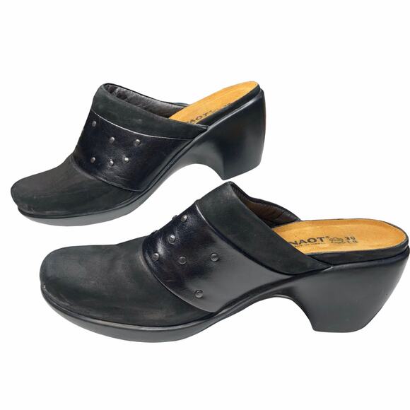 Naot Nubuck Leather Stud Mule Clogs - Picture 4 of 7